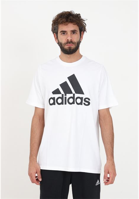 T-shirt bianca con maxi logo da uomo ADIDAS PERFORMANCE | IC9349.